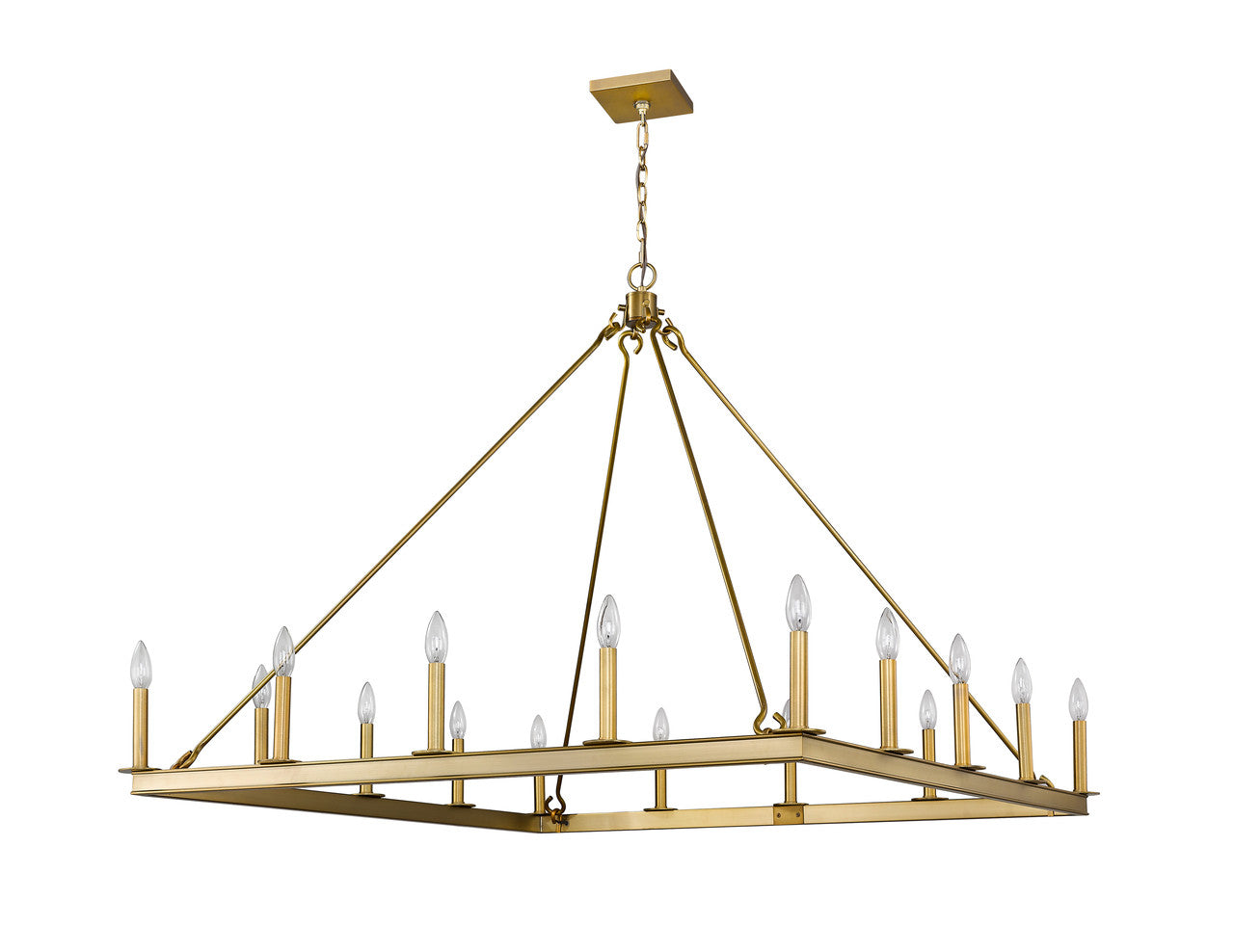 Z-Lite Barclay 16 Light Chandelier in Olde Brass 482S-16OBR