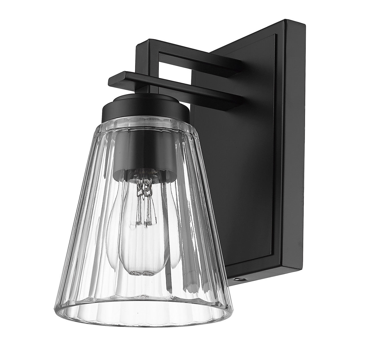 Z-Lite Lyna 1 Light Wall Sconce in Matte Black 823-1S-MB