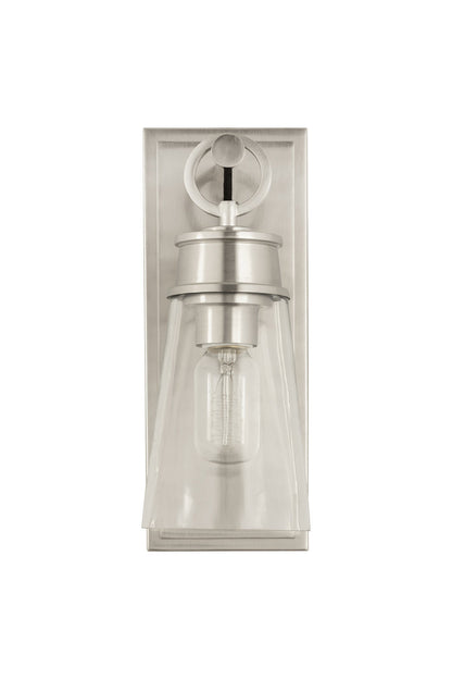 Z-Lite Wentworth 1 Light Wall Sconce in Brushed Nickel 2300-1SS-BN