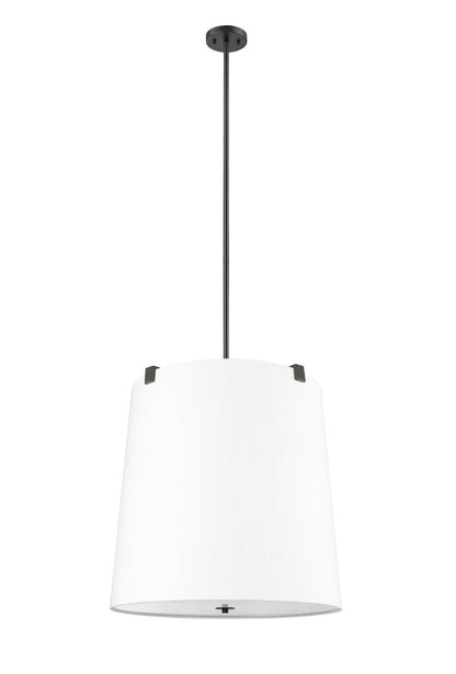 Z-Lite Weston 6 Light Pendant in Matte Black 3501P24-MB