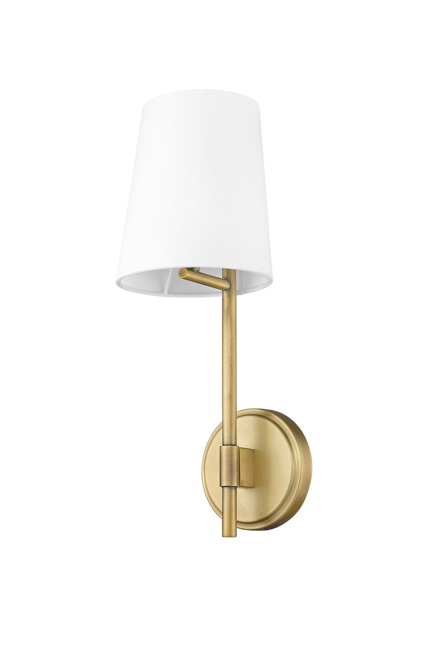 Z-Lite Winward 1 Light Wall Sconce in Rubbed Brass 816-1S-RB