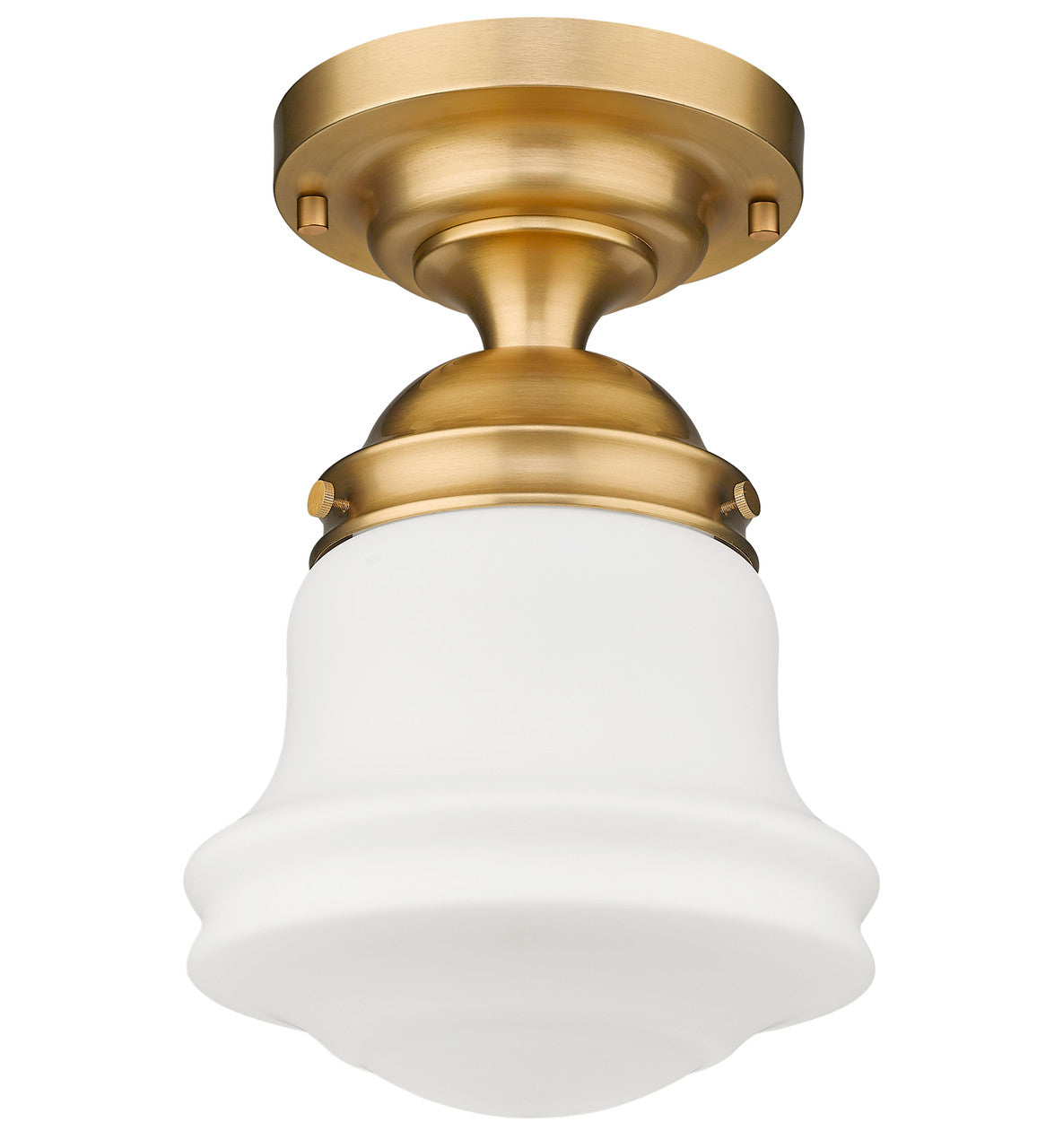 Z-Lite Vaughn 1 Light Flush Mount in Heritage Brass 735F10-HBR