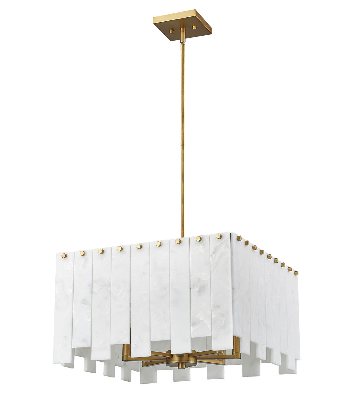 Z-Lite Viviana 8 Light Chandelier in Rubbed Brass 345P20-RB