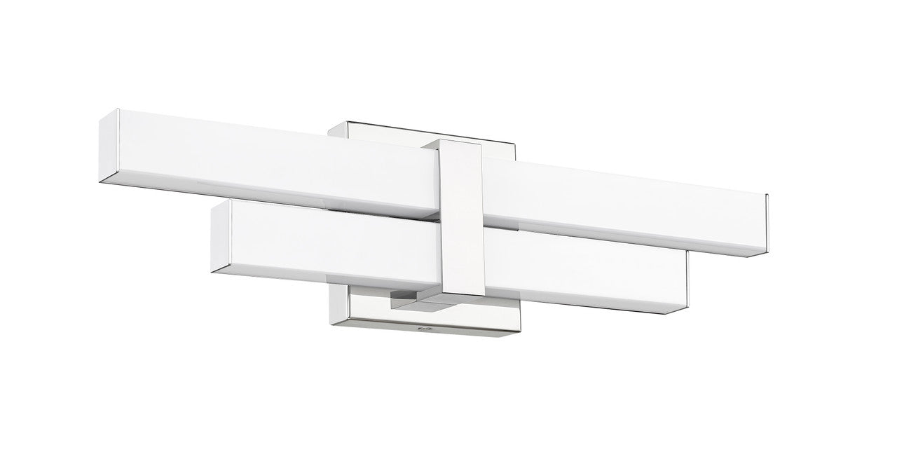 Z-Lite Zane 2 Light Vanity in Chrome  1008-18W-CH-LED