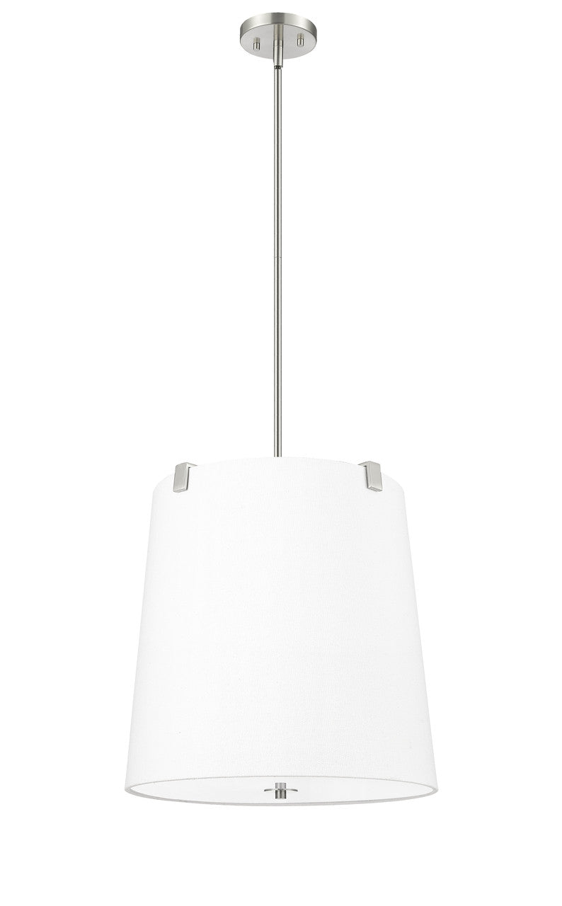 Z-Lite Weston 5 Light Pendant in Brushed Nickel 3501P18-BN