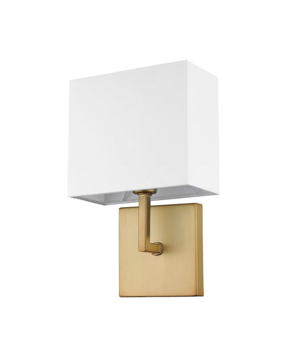 Z-Lite Saxon 1 Light Wall Sconce in Olde Brass 815-1S-OBR