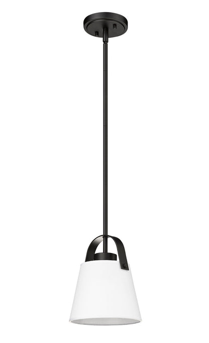 Z-Lite Z-Studio 1 Light Pendant in Matte Black 743P8-MB