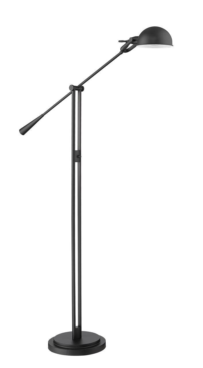 Z-Lite Grammercy Park 1 Light Floor Lamp in Matte Black   741FL-MB