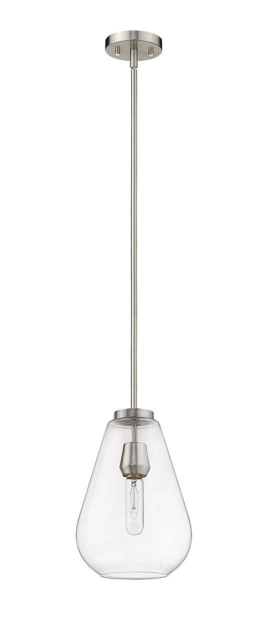 Z-Lite Ayra 1 Light Pendant in Brushed Nickel 488P8-BN