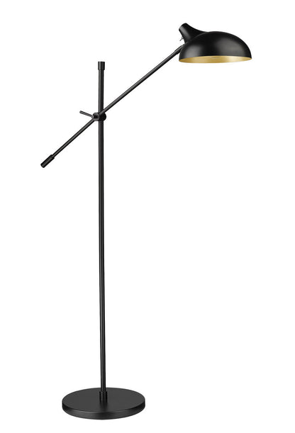 Z-Lite Bellamy 1 Light Floor Lamp in Matte Black 1942FL-MB