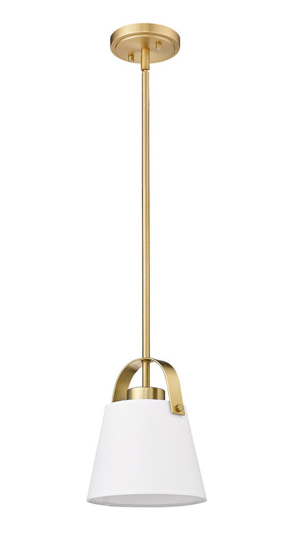 Z-Lite Z-Studio 1 Light Pendant in Heritage Brass 743P8-HBR