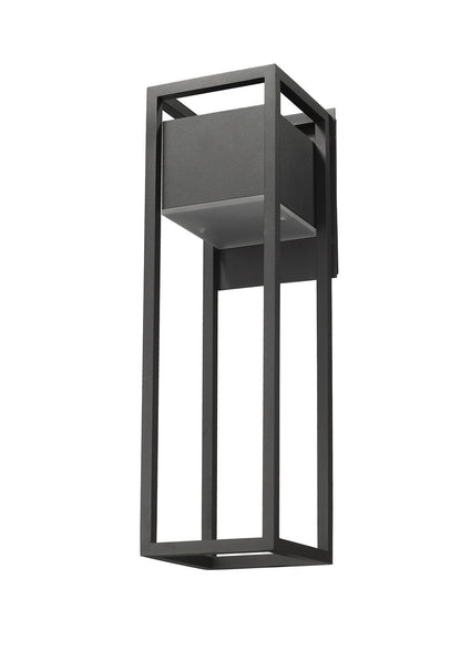 Z-Lite Barwick 1 Light Outdoor Wall Light in Black 585B-BK-LED