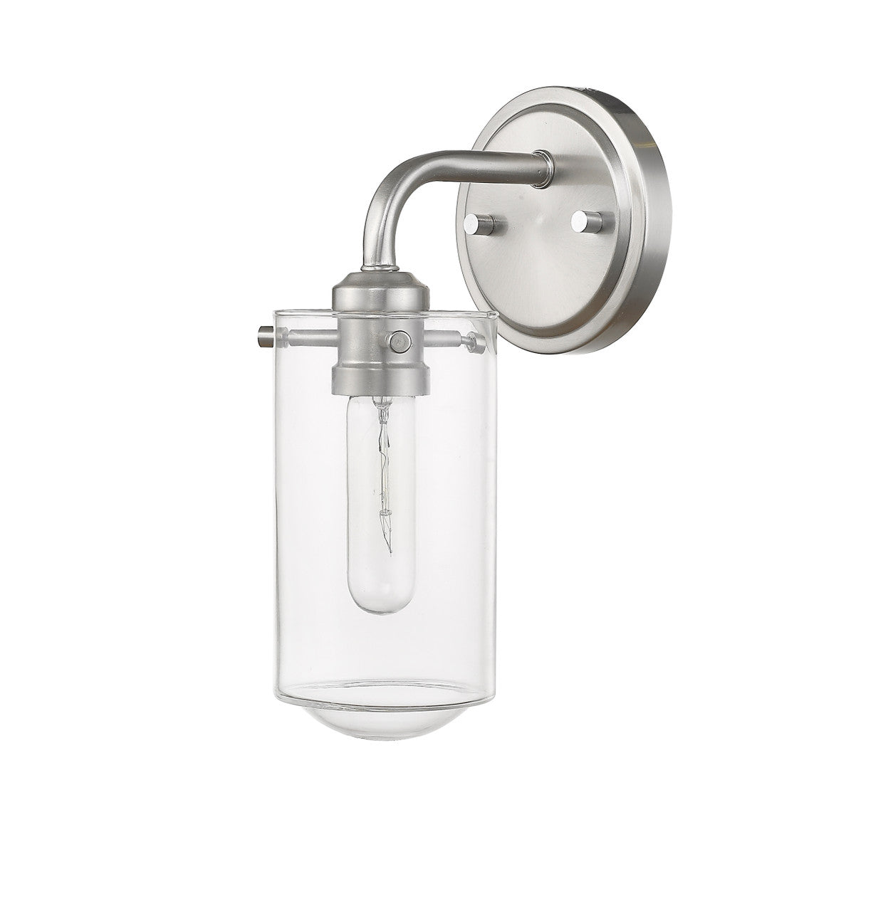 Z-Lite Delaney 1 Light Wall Sconce in Brushed Nickel 471-1S-BN