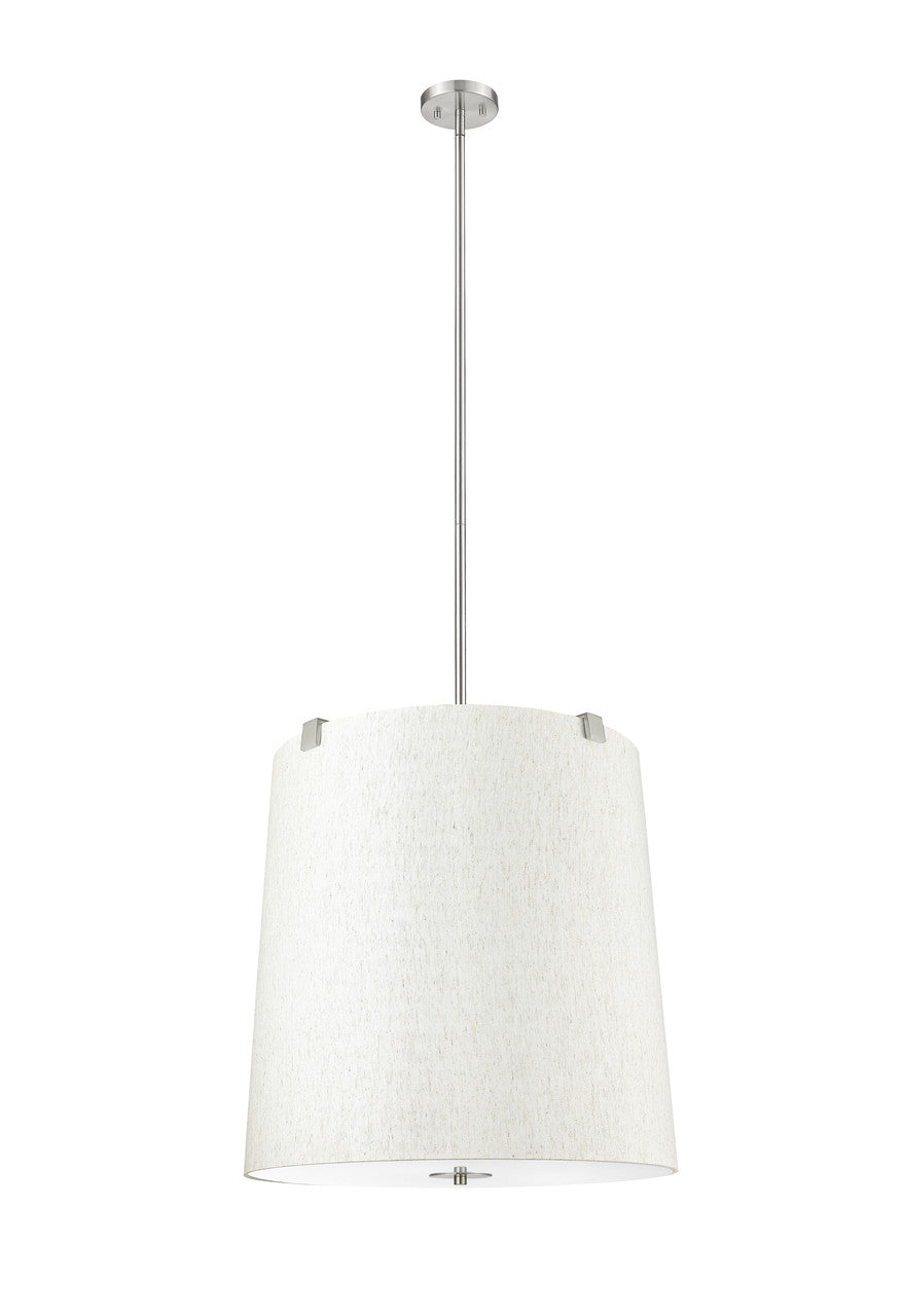 Z-Lite Weston 6 Light Pendant in Brushed Nickel 3502P24-BN