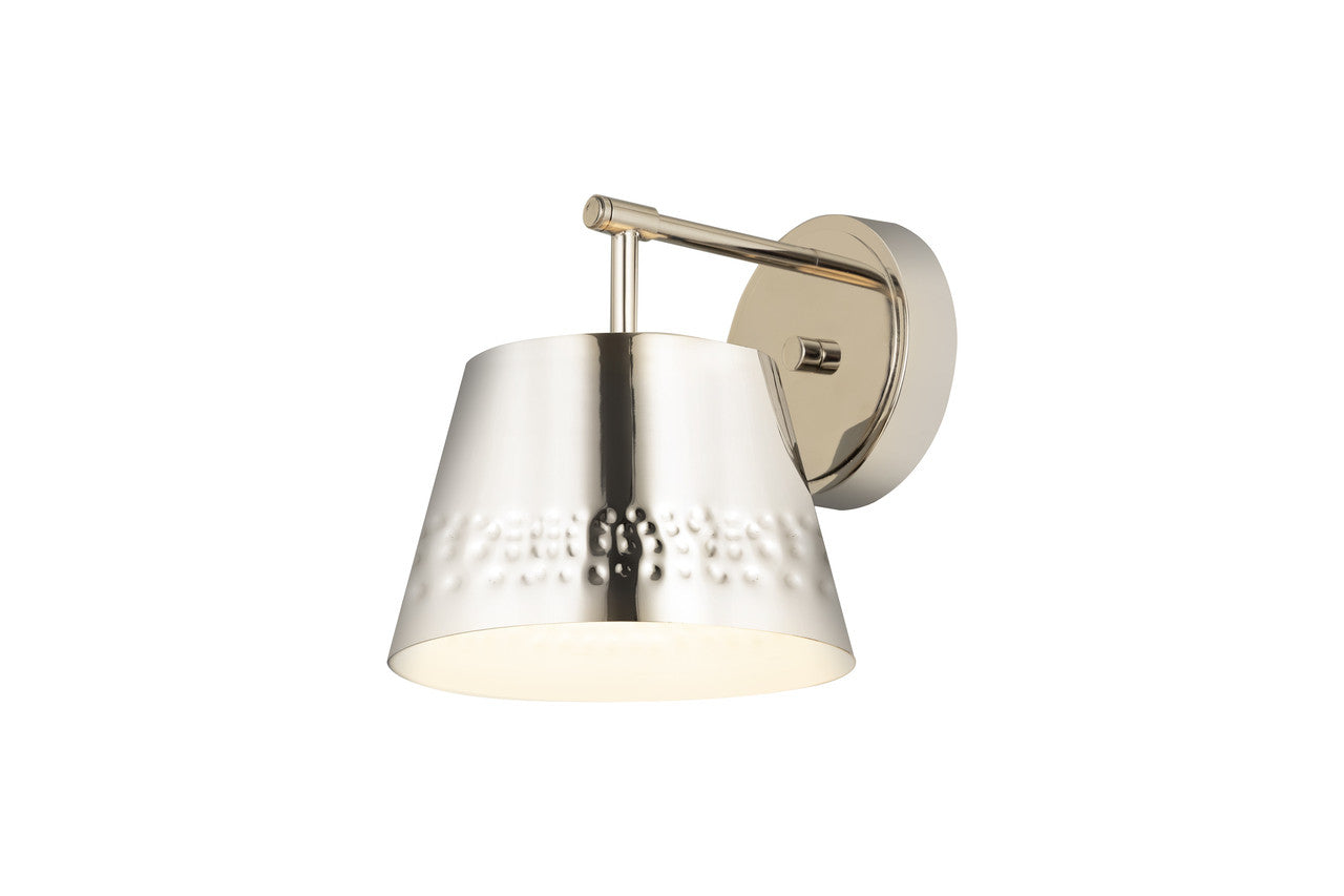 Z-Lite Maddox 1 Light Wall Sconce in Polished Nickel 6013-1S-PN