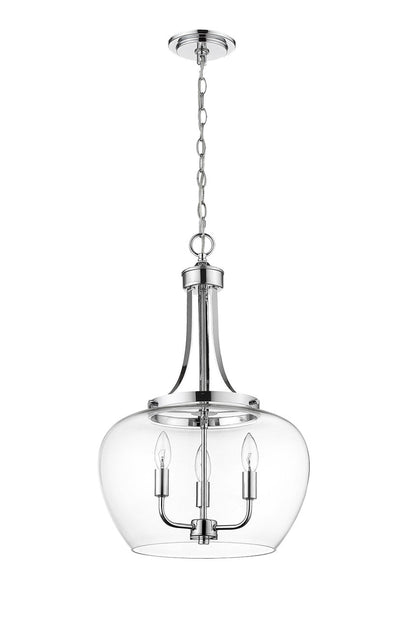 Z-Lite Joliet 3 Light Pendant in Chrome 473P16-CH