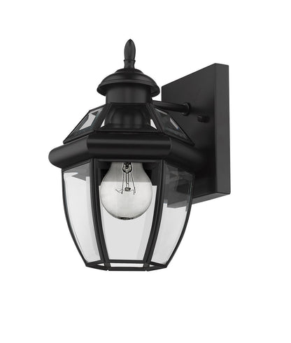 Z-Lite Westover 1 Light Outdoor Wall Light in Black 580XS-BK