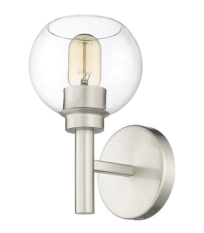 Z-Lite Sutton 1 Light Wall Sconce in Brushed Nickel 7502-1S-BN