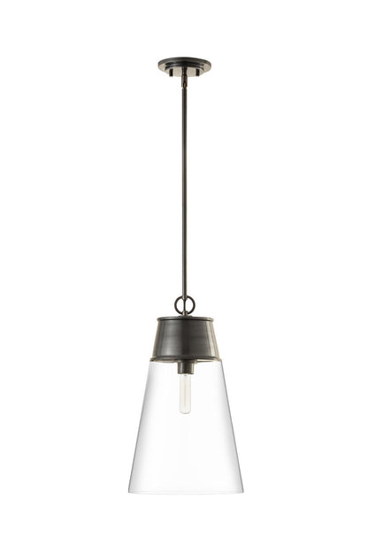 Z-Lite Wentworth 1 Light Pendant in Plated Bronze 2300P12-BP