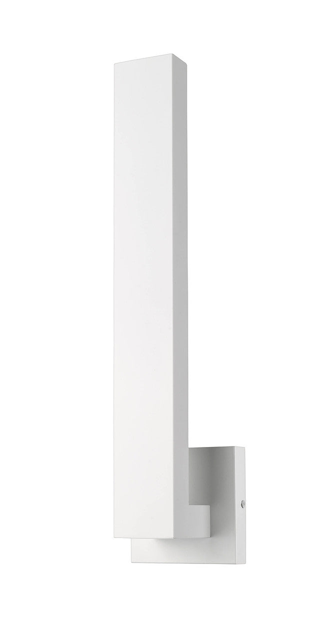 Z-Lite Edge 2 Light Outdoor Wall Light in White 576M-WH-LED