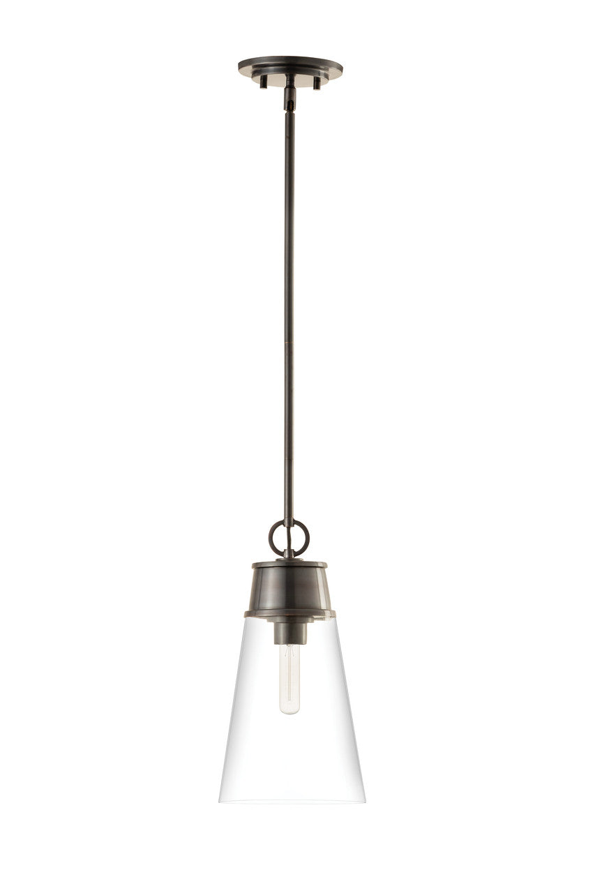 Z-Lite Wentworth 1 Light Pendant in Plated Bronze 2300P8-BP