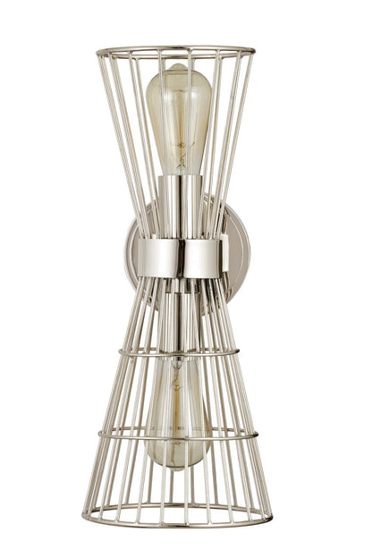 Z-Lite Alito 2 Light Wall Sconce in Polished Nickel 6015-2S-PN