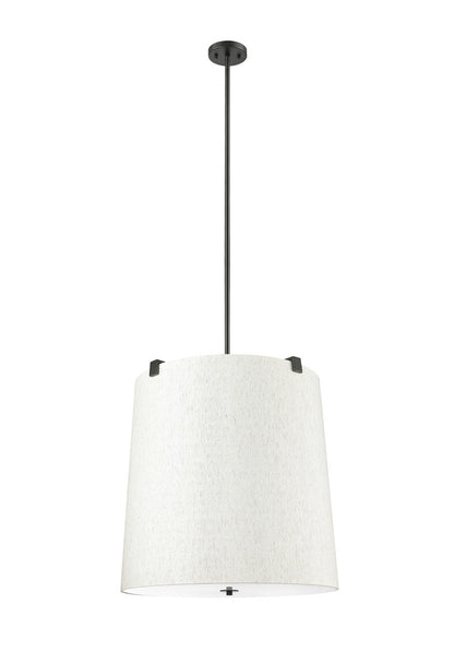 Z-Lite Weston 6 Light Pendant in Matte Black 3502P24-MB