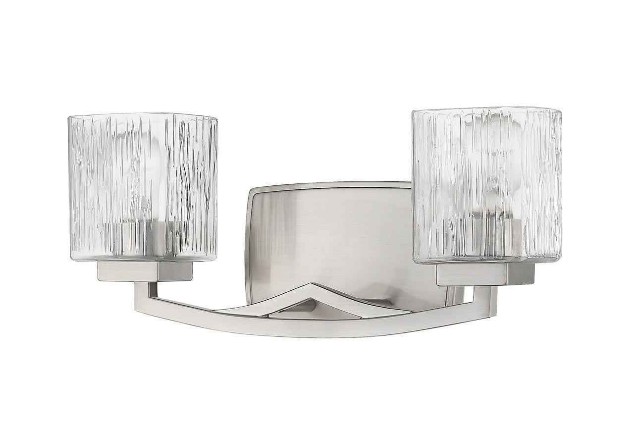 Z-Lite Zaid 2 Light Vanity in Brushed Nickel 1929-2V-BN