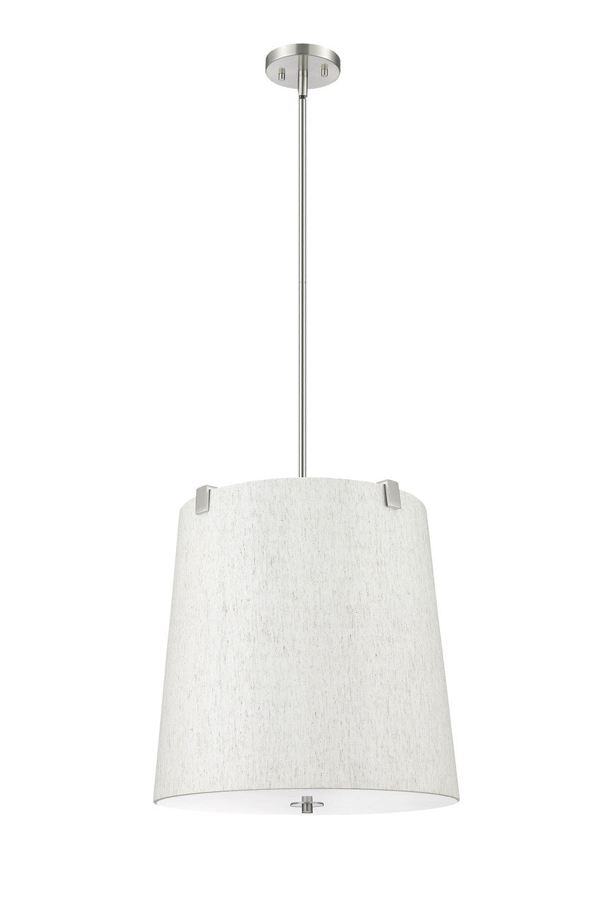 Z-Lite Weston 5 Light Pendant in Brushed Nickel 3502P18-BN