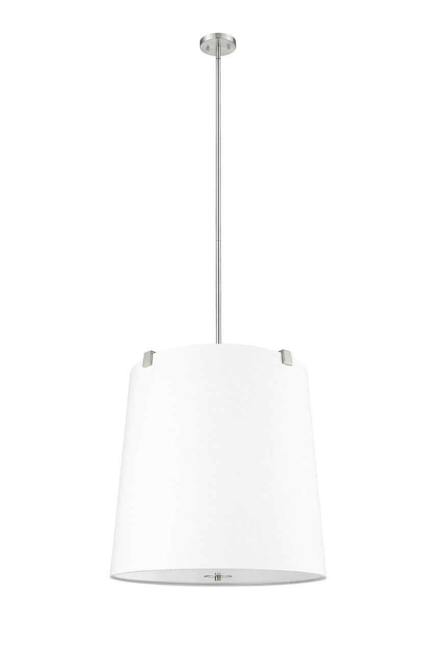 Z-Lite Weston 6 Light Pendant in Brushed Nickel 3501P24-BN