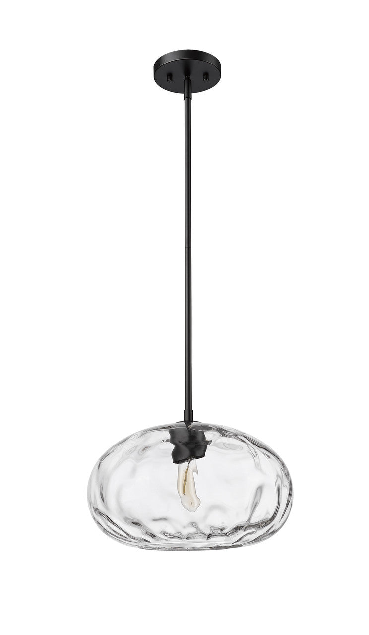 Z-Lite Chloe 1 Light Pendant in Matte Black 490P14-MB