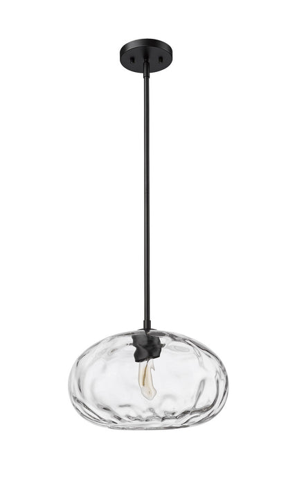 Z-Lite Chloe 1 Light Pendant in Matte Black 490P14-MB