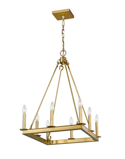 Z-Lite Barclay 8 Light Chandelier in Olde Brass 482S-8-20OBR