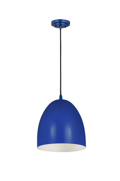 Z-Lite Z-Studio 1 Light Pendant in Blue 6012P9-BLU