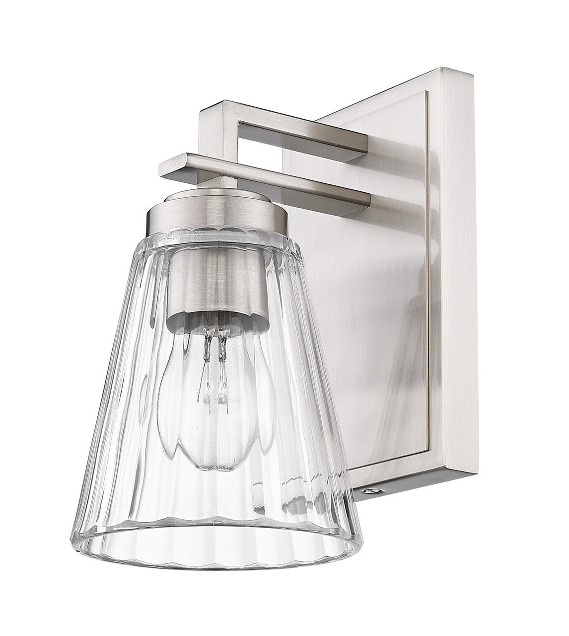 Z-Lite Lyna 1 Light Wall Sconce in Brushed Nickel 823-1S-BN