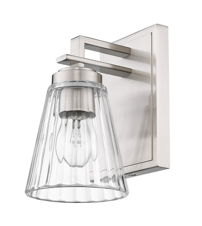 Z-Lite Lyna 1 Light Wall Sconce in Brushed Nickel 823-1S-BN