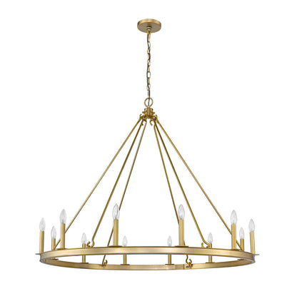 Z-Lite Barclay 12 Light Chandelier in Olde Brass 482R-12OBR