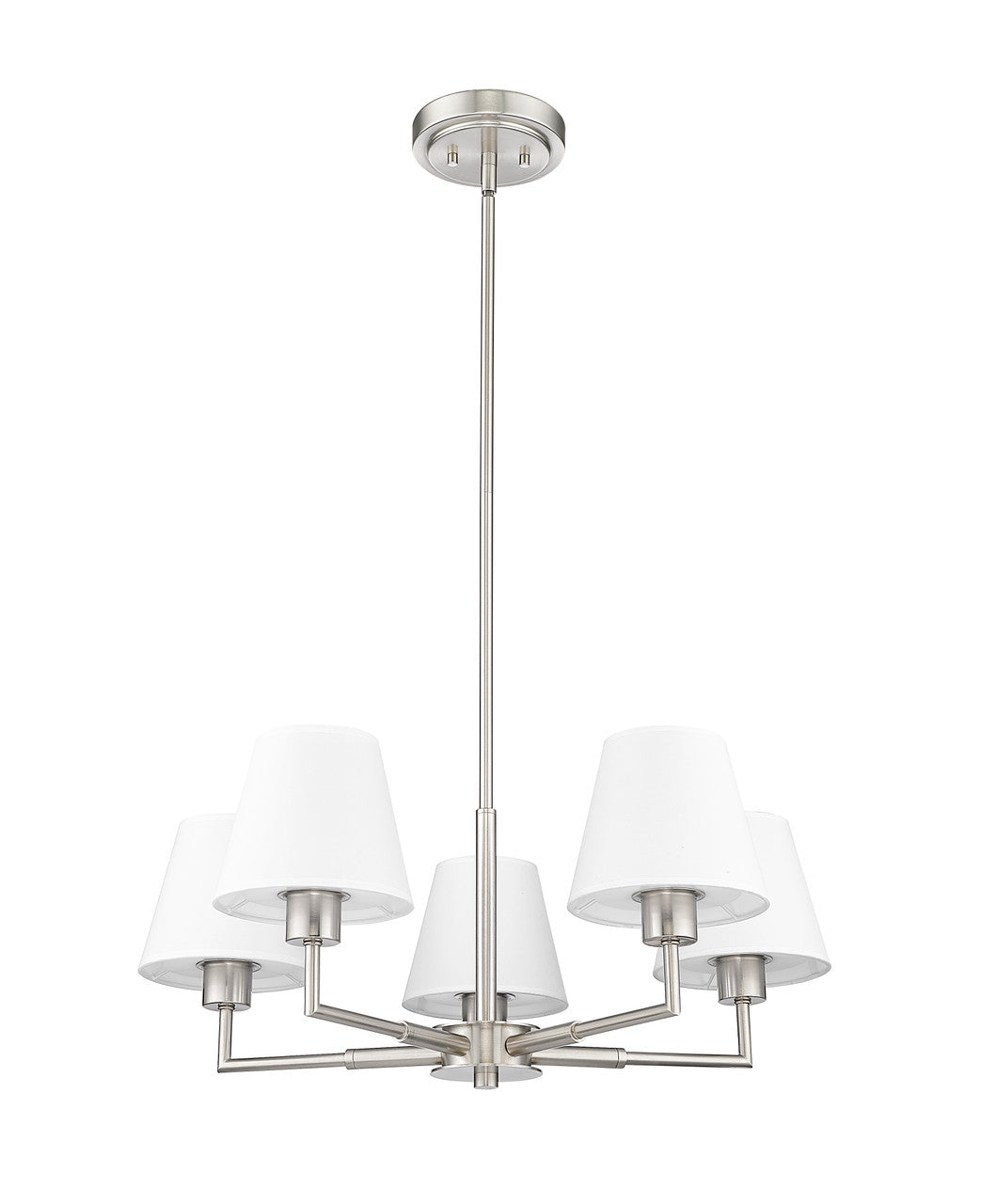 Z-Lite Leila 5 Light Chandelier in Brushed Nickel 744-26R-BN