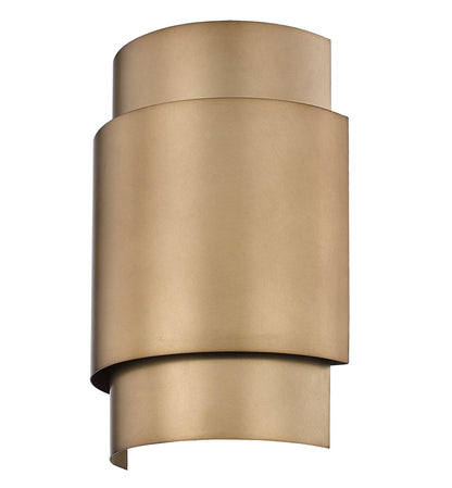 Z-Lite Harlech 2 Light Wall Sconce in Rubbed Brass 739S-RB