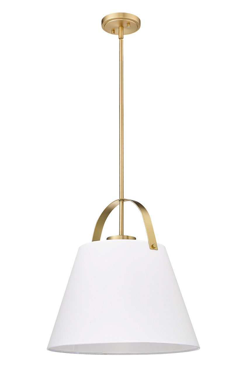 Z-Lite Z-Studio 1 Light Pendant in Heritage Brass 743P18-HBR