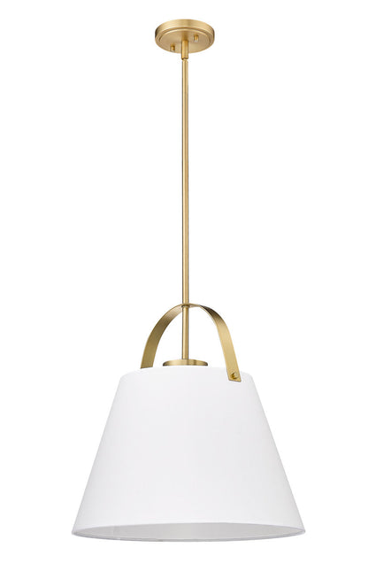 Z-Lite Z-Studio 1 Light Pendant in Heritage Brass 743P18-HBR