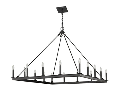 Z-Lite Barclay 16 Light Chandelier in Matte Black 482S-16MB