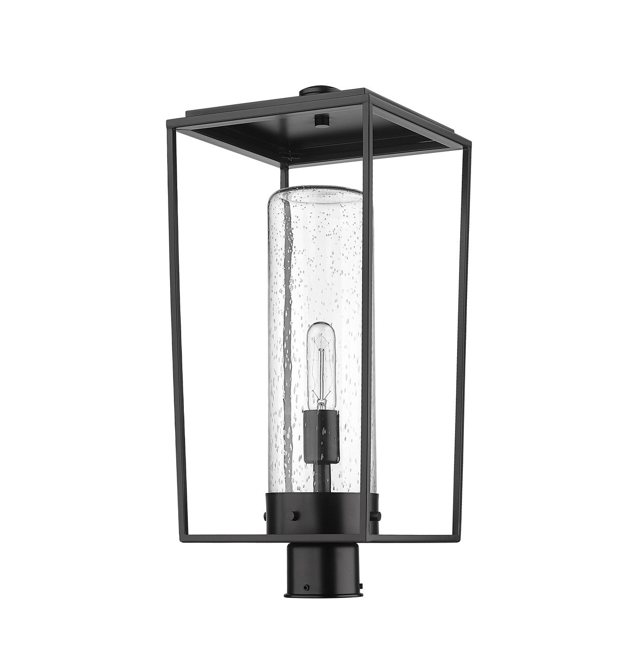 Z-Lite Sheridan 1 Light Outdoor Post Mount Fixture in Black 594PHBR-BK