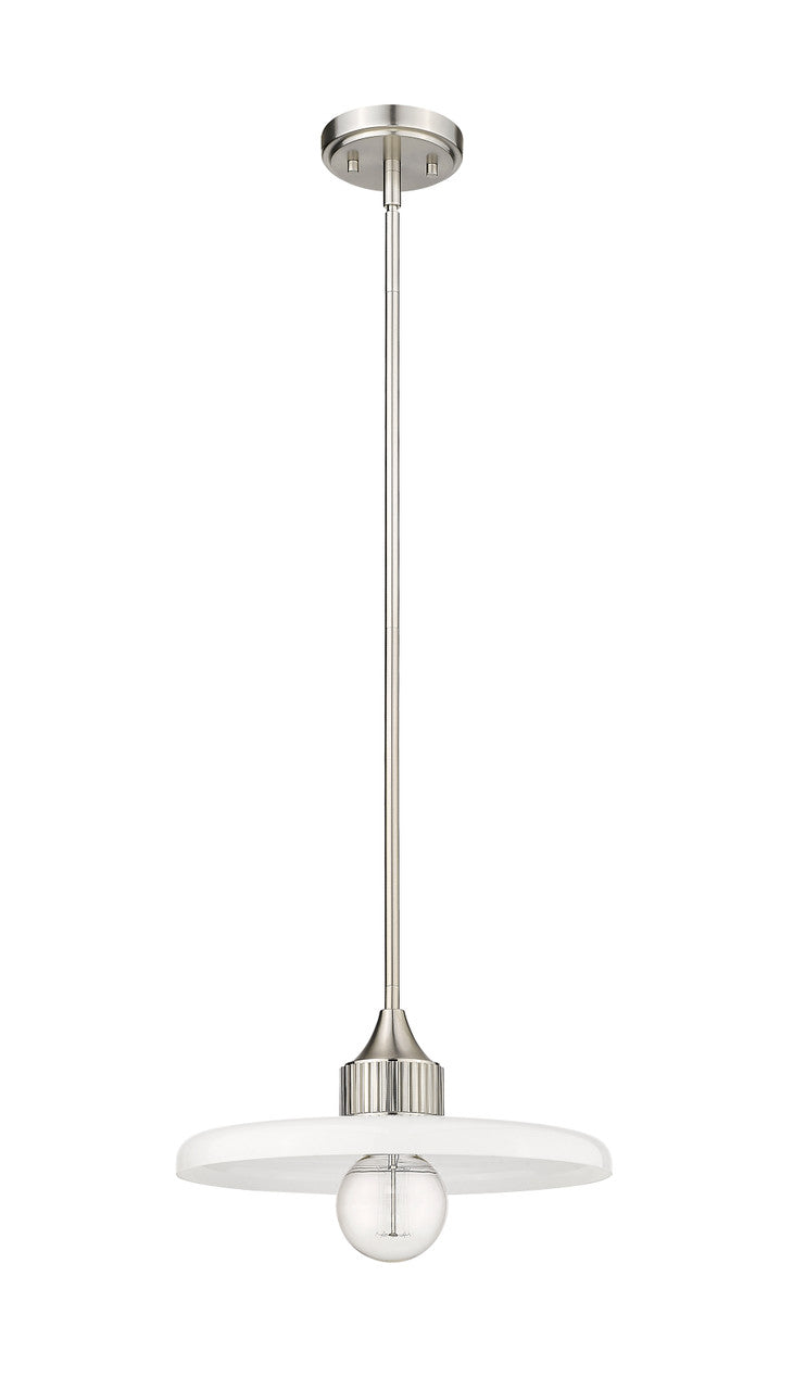 Z-Lite Paloma 1 Light Pendant in Brushed Nickel 820P14-BN