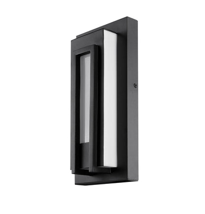 Z-Lite Keaton 1 Light Outdoor Wall Light in Black 520S-BK-LED