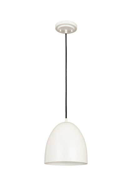 Z-Lite Z-Studio 1 Light Pendant in Satin White 6012P9-SWH