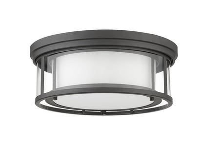 Z-Lite Willow 3 Light Flush Mount in Bronze 426F16-BRZ