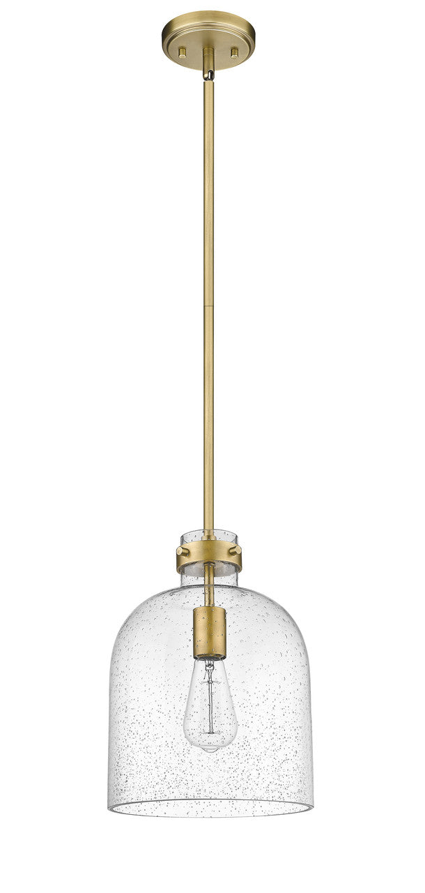 Z-Lite Pearson 1 Light Pendant in Rubbed Brass 817-9RB