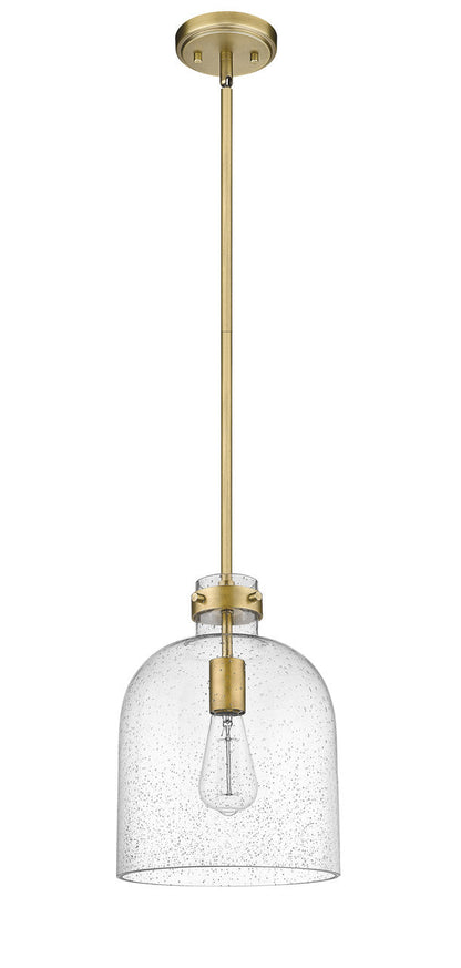 Z-Lite Pearson 1 Light Pendant in Rubbed Brass 817-9RB