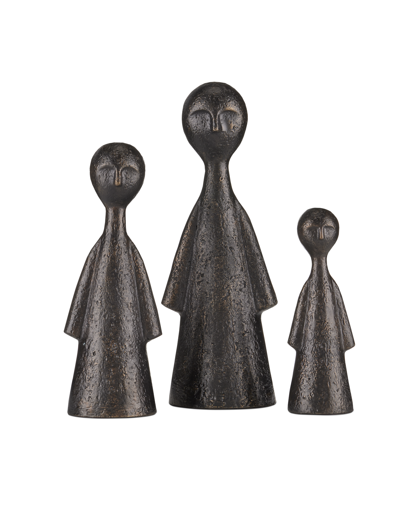 Currey & Co. Ganav Bronze Figure Set of 3 1200-0644